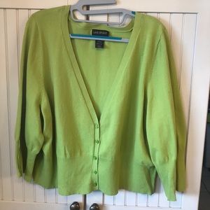 Lime green Lane Bryant sweater